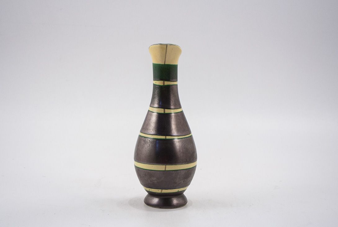 Foto Ceramic Table Vase Striped B4
