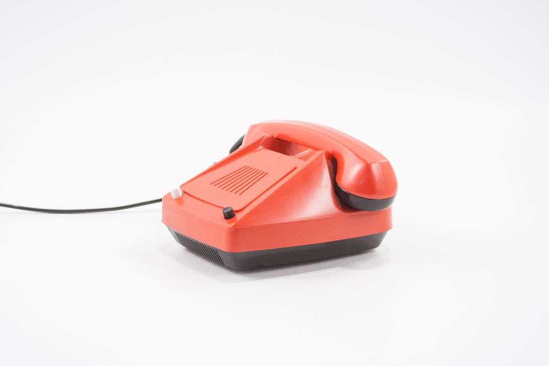 Foto Red Tesla Telephone Czech