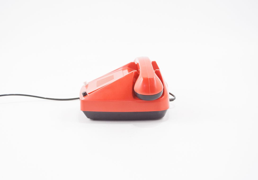 Foto Red Tesla Telephone Czech