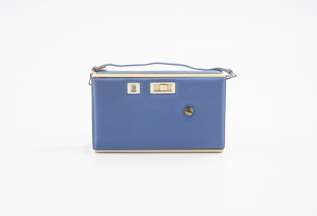 Foto Portable Siemens Radio with Blue Leather Cover