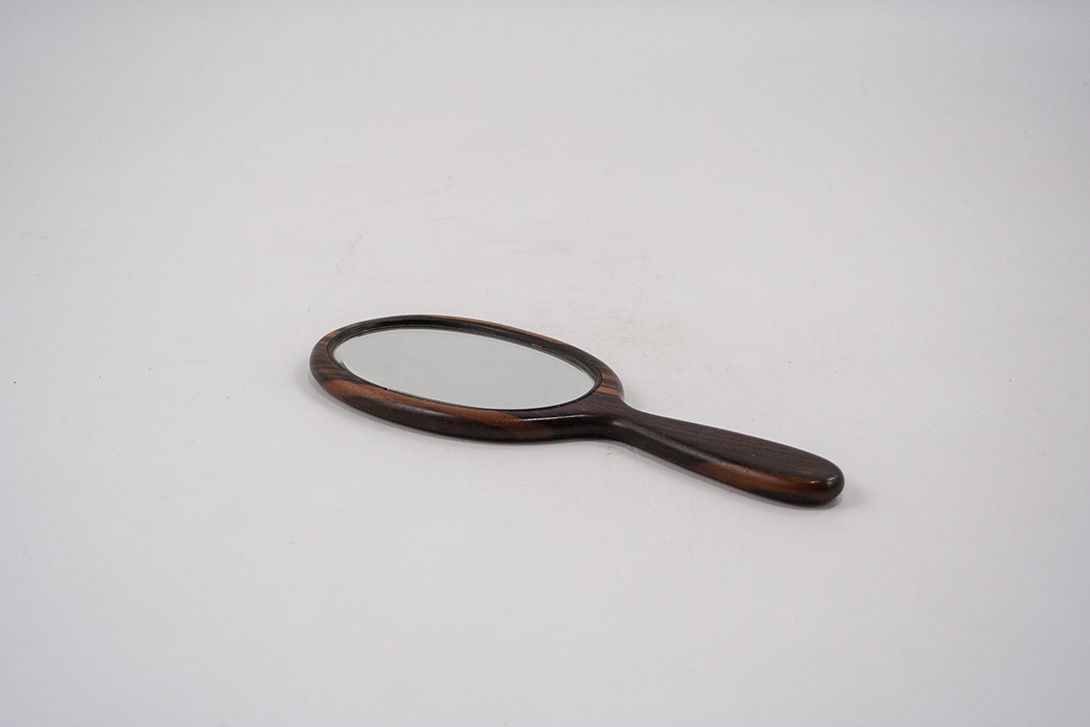 Foto Wooden Hand Mirror h26x9