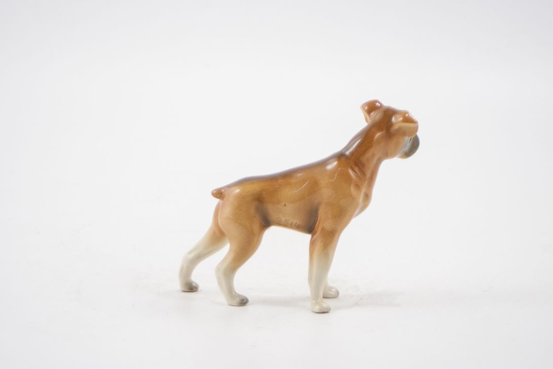 Foto Tiny Porcelain Bull Dog Sculpture h12x12x5