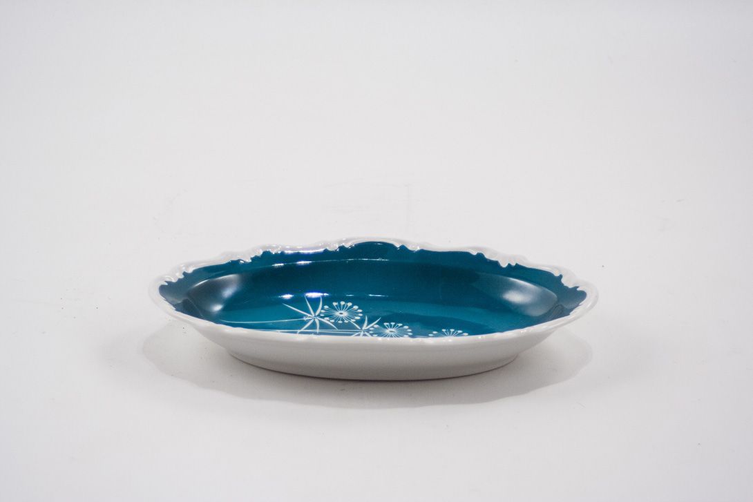 Foto Porcelain Bowl with Flower Image Inside Sweden 1966