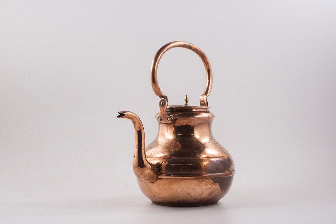 Foto Vintage Copper Tea Pot