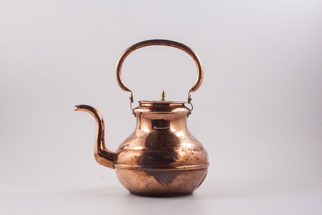 Foto Vintage Copper Tea Pot