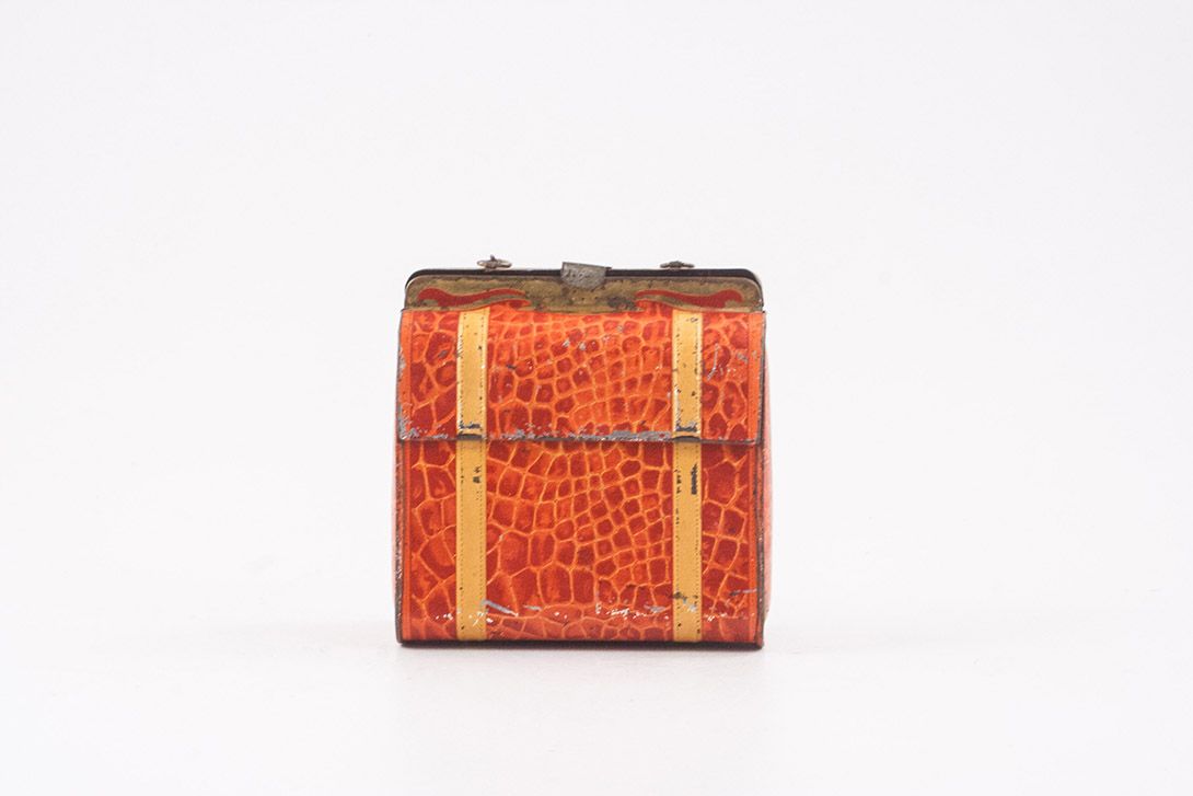 Foto Red Tin Handbag-Shaped Box h14x12x6