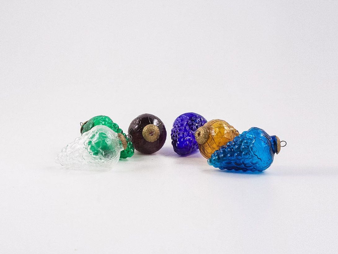 Foto Fir Cone Christmas Tree Ornaments Glass