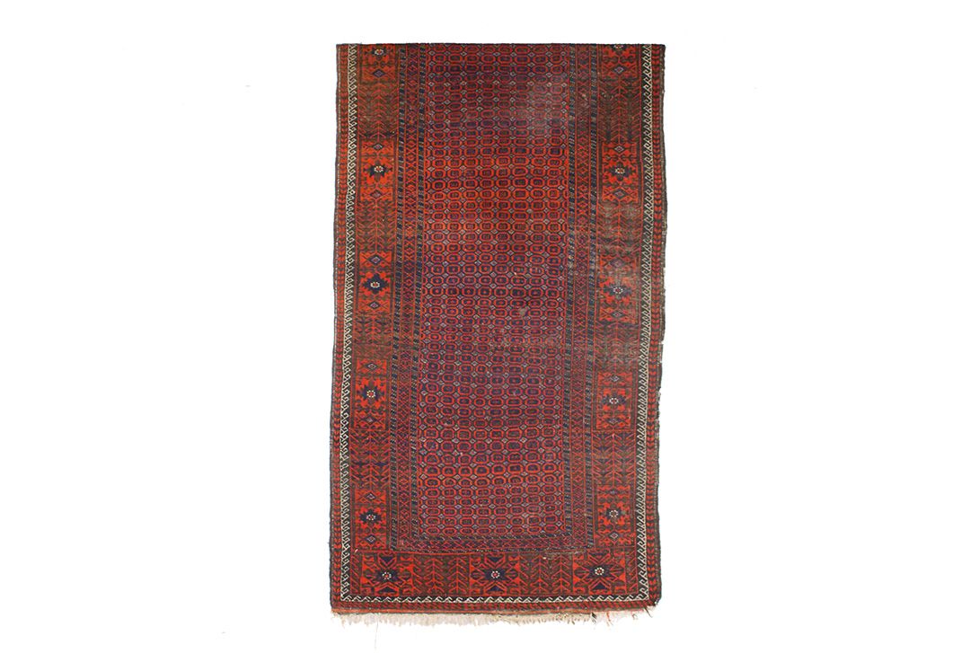 Foto Red Persian Rug 300x120cm K1