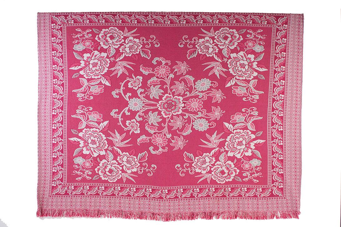 Foto Pink Floral Blanket L178x214