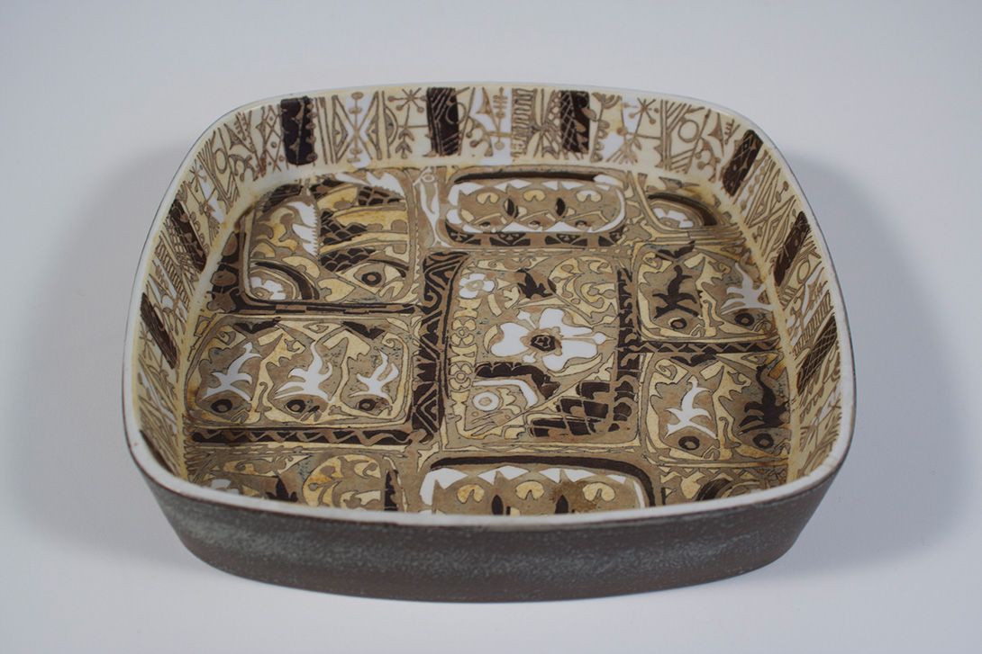 Foto Royal Copenhagen Fajence Bowl / Matching Vase D6