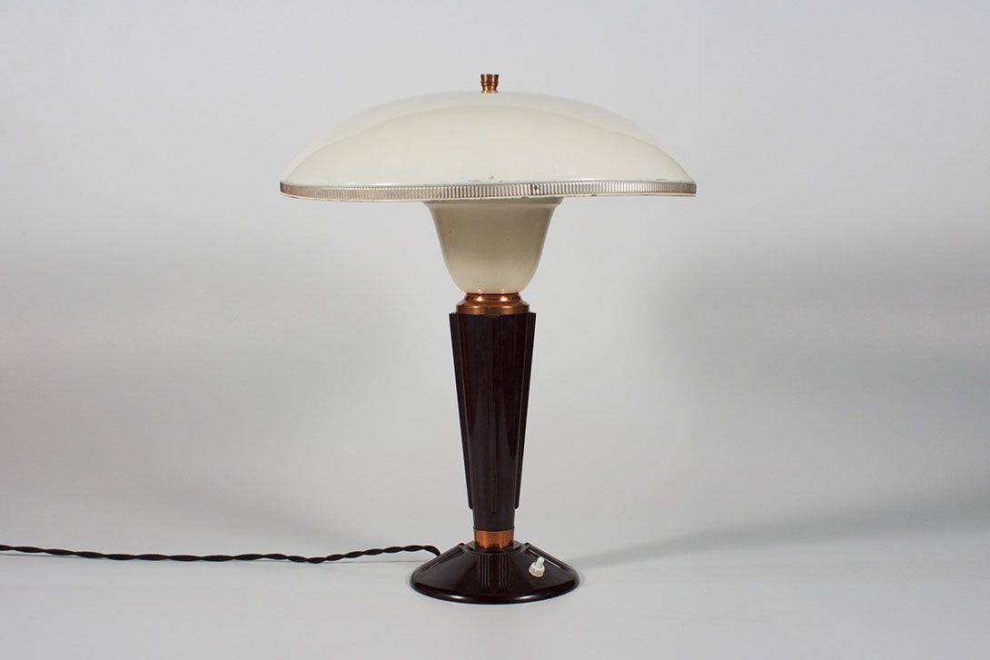Foto Metal Desk Lamp by Eileen Gray for Jumo 1940 h45