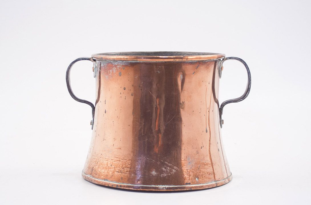 Foto Old Rustic Copper Pot France 1890