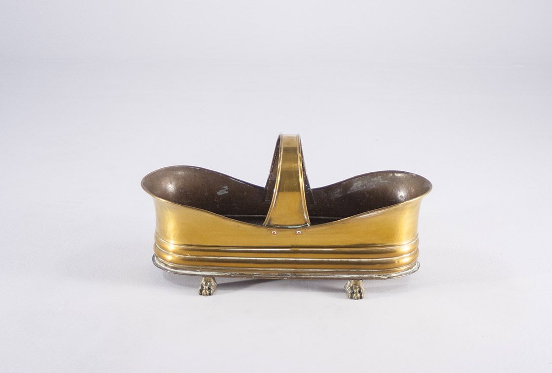 Foto Wood Trunk Brass for Open Fire 1890
