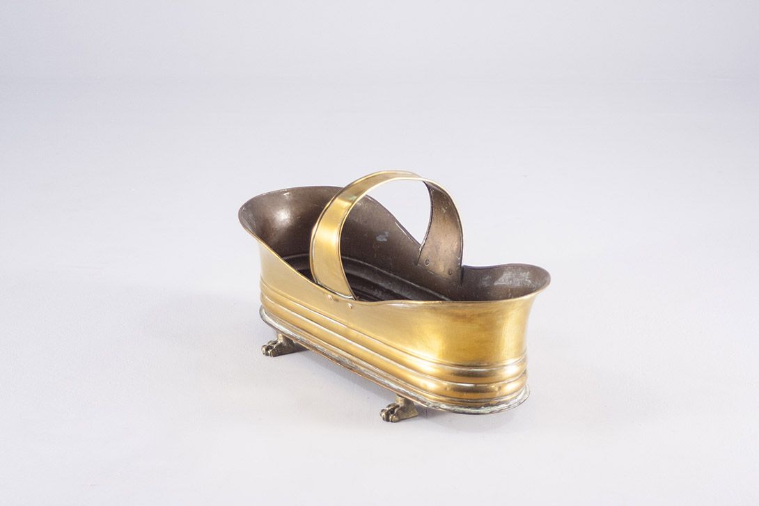 Foto Wood Trunk Brass for Open Fire 1890