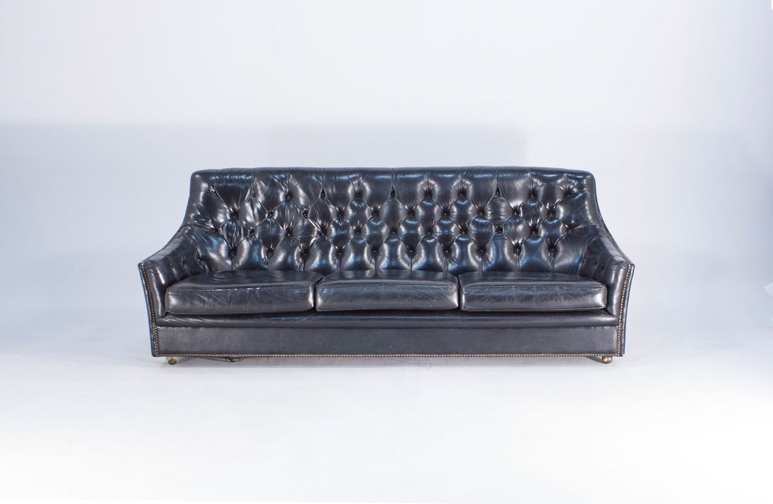 Foto Glossy Black Psychobilly Sofa 1969 h80x205x93