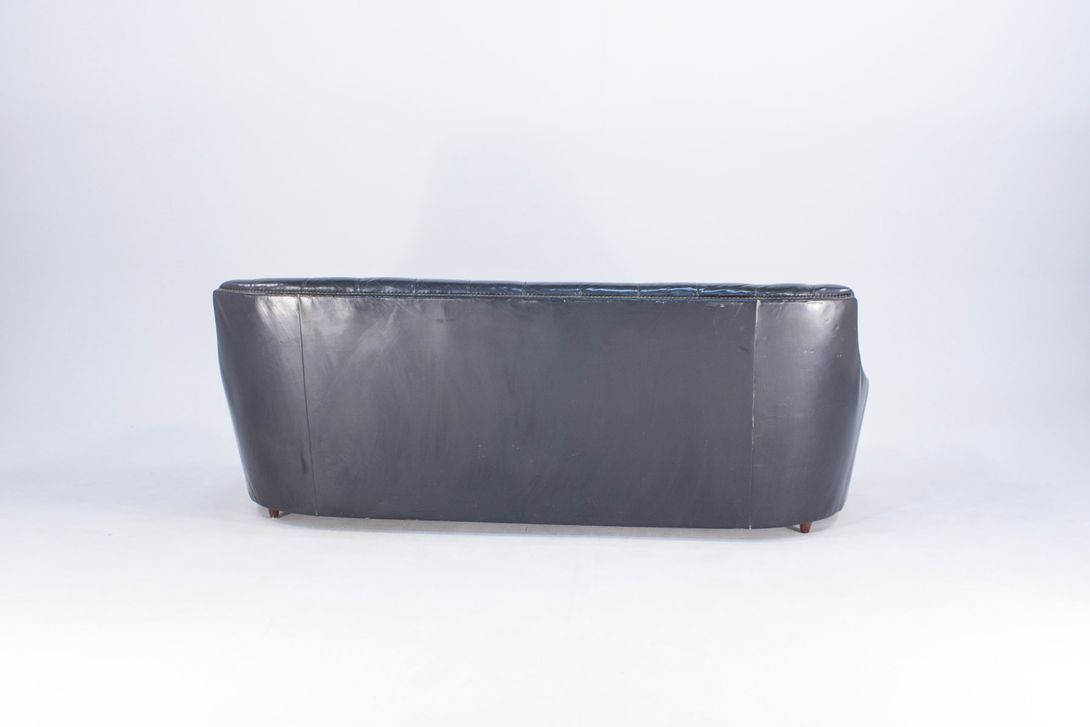 Foto Glossy Black Psychobilly Sofa 1969 h80x205x93