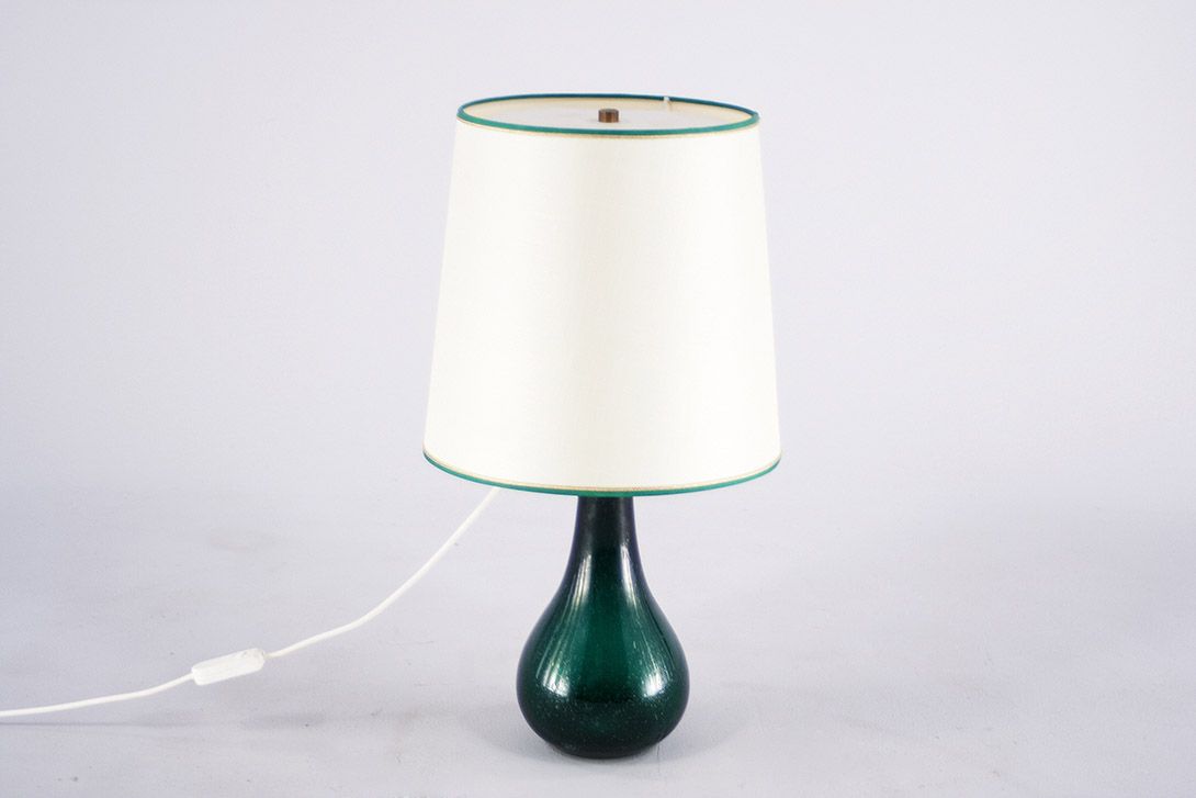 Foto Table Lamp with Green Glass Bulb Stand GB 1965 ​h60