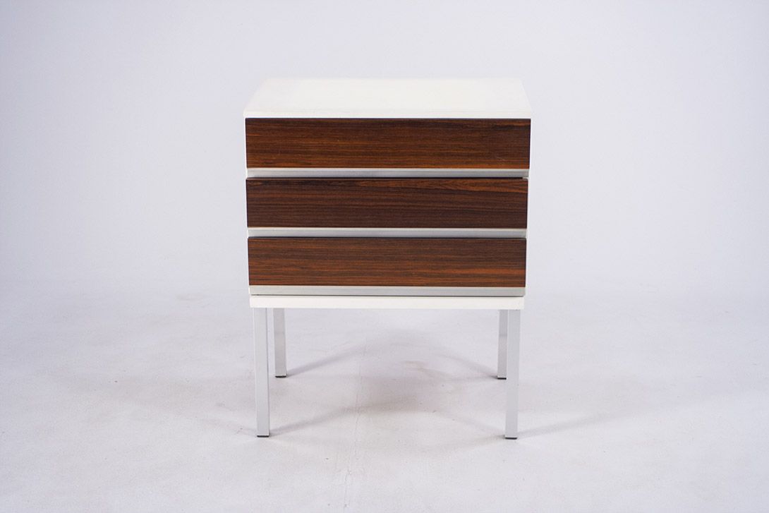 Foto Interlübke Bedside Table with Rosewood Shutters 1962