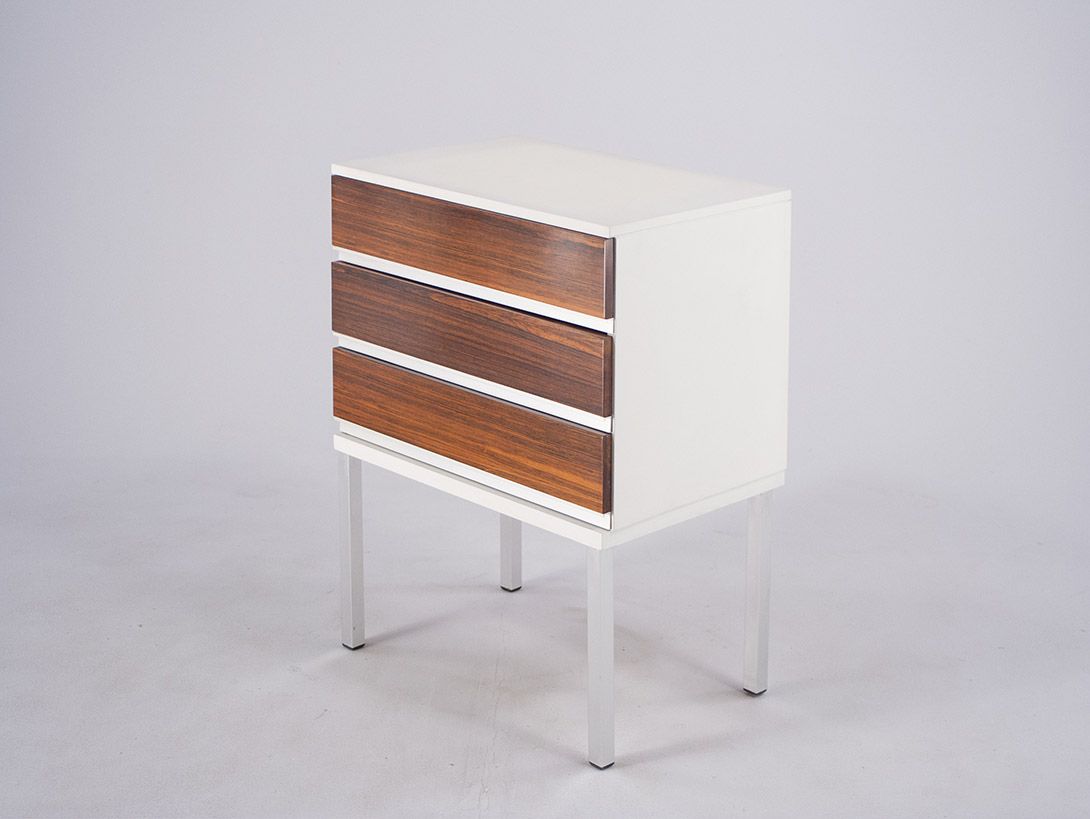 Foto Interlübke Bedside Table with Rosewood Shutters 1962