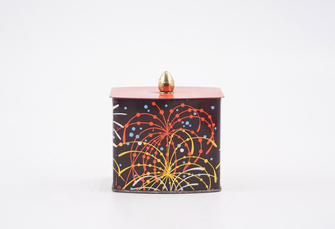 Foto Colorful Sprinkled Metal Box h9x10x8