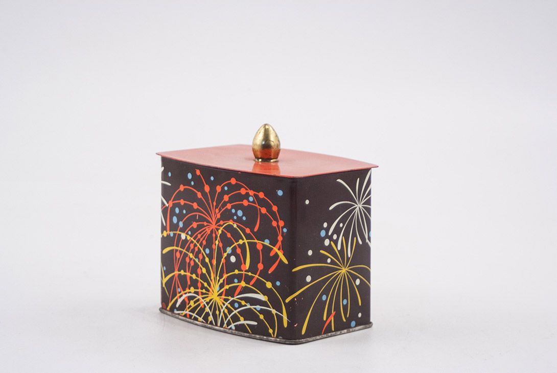 Foto Colorful Sprinkled Metal Box h9x10x8
