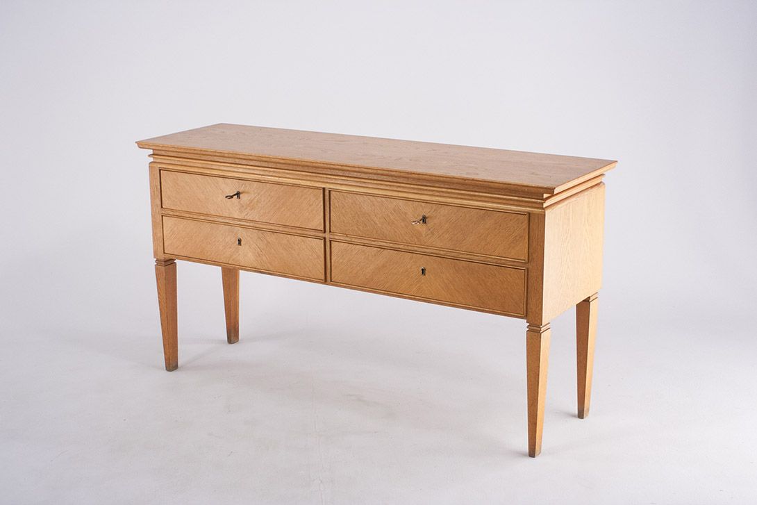 Foto Classic Oak Sideboard with Concentric Veneer Hellerau 1948 ​w140