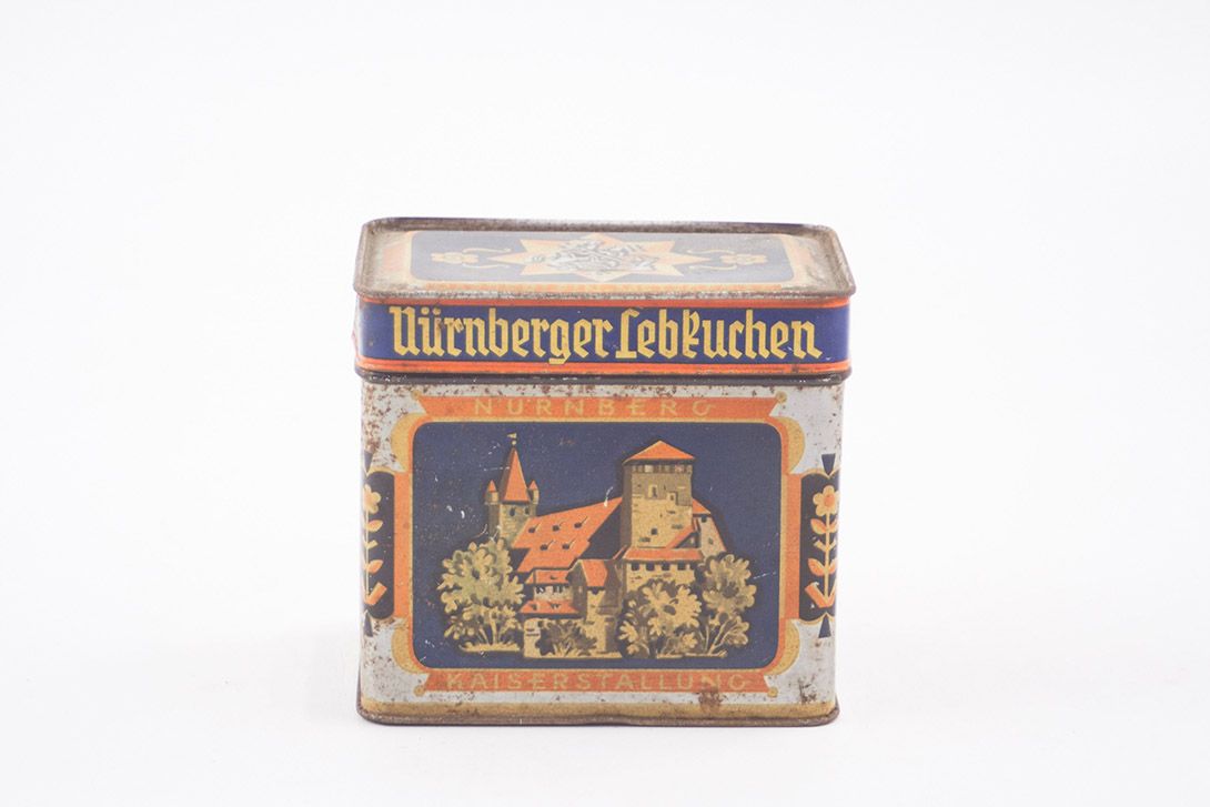 Foto Original Nuremberg Gingerbread Tin h11x11x8