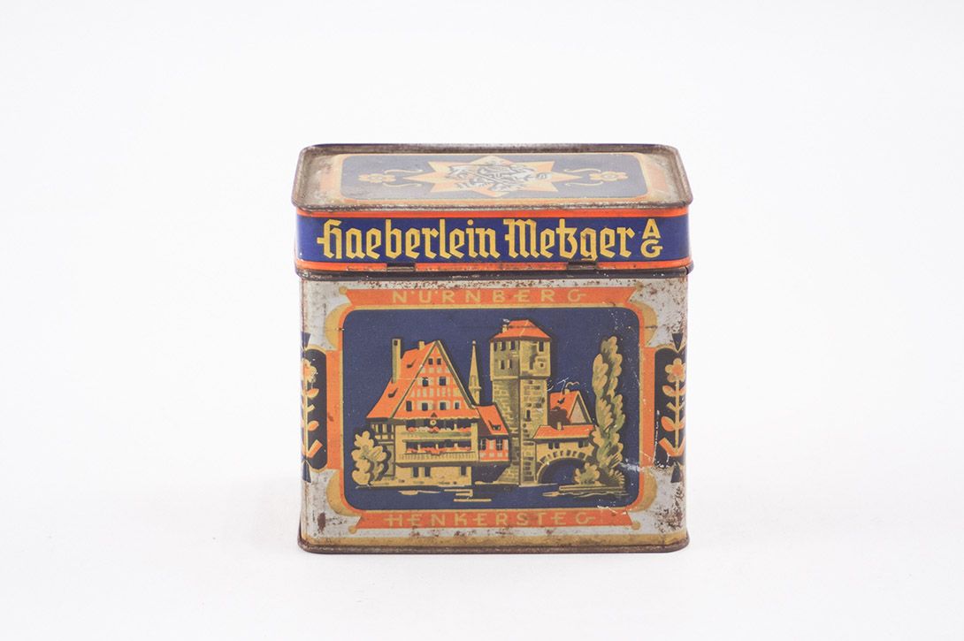 Foto Original Nuremberg Gingerbread Tin h11x11x8