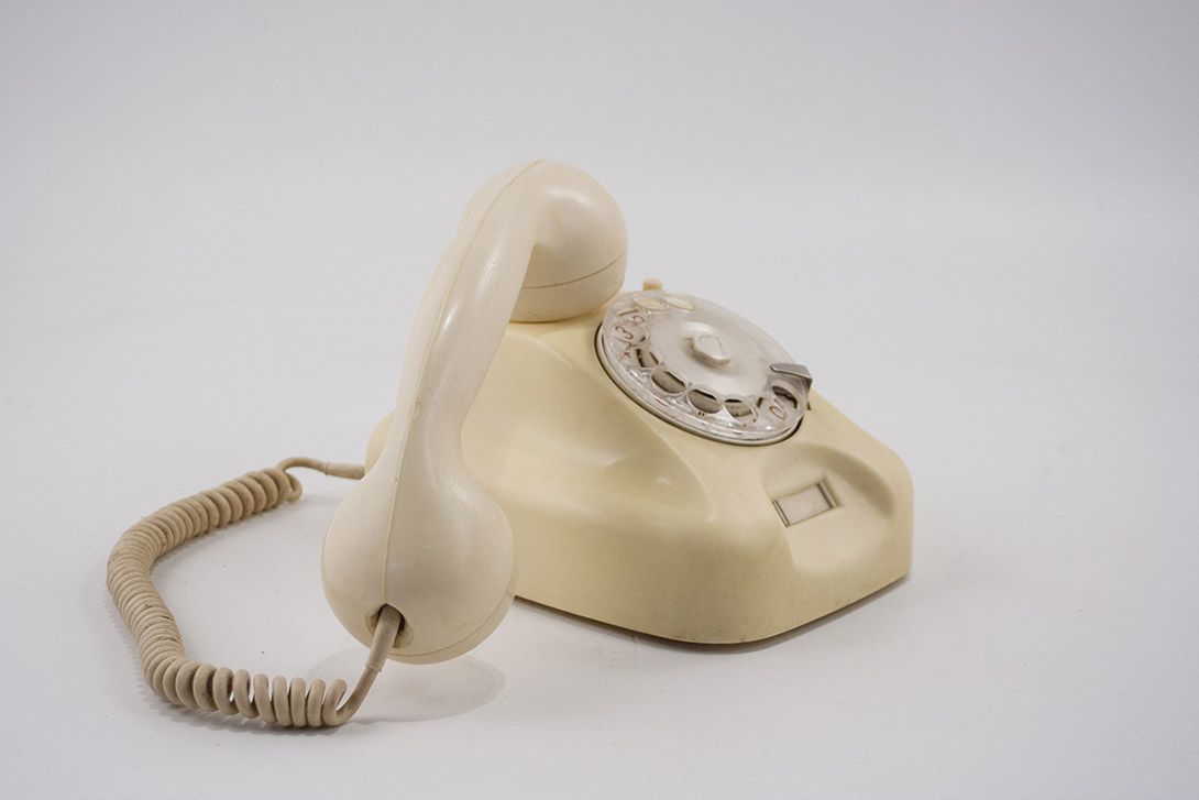 Foto Beige Telephone with Dial