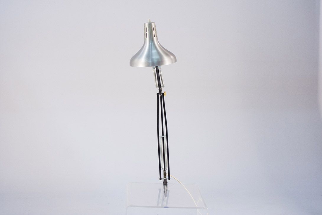 Foto Table Lamp with Chrome Shade Germany 1949​ h85