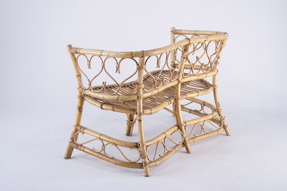 Foto Romantic Bamboo Garden Bench
