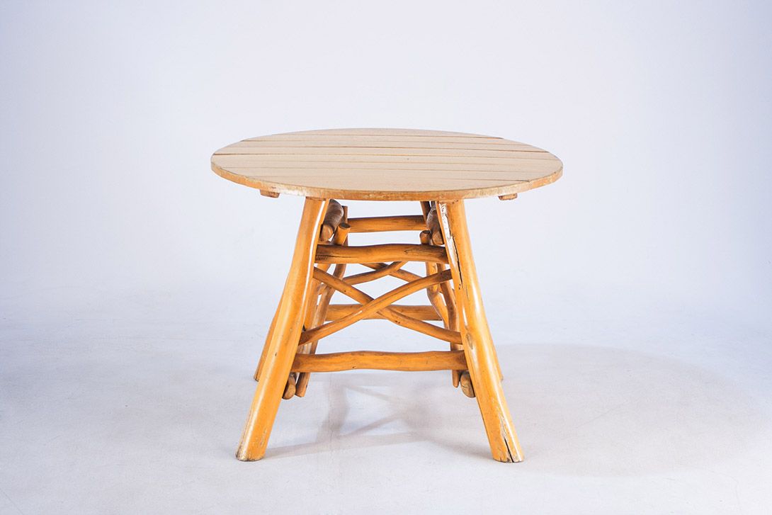 Foto Rustic Wooden Garden Table 1965 h71x89
