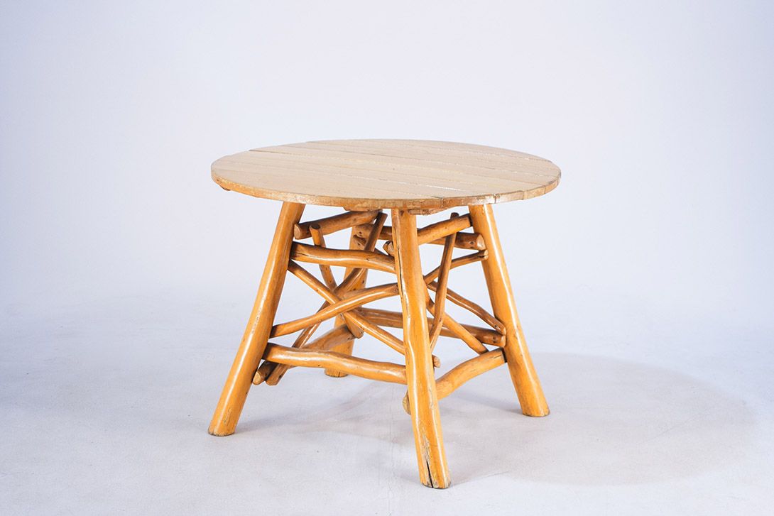 Foto Rustic Wooden Garden Table 1965 h71x89