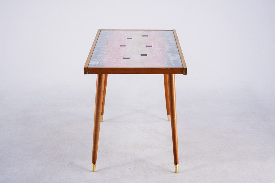 Foto Side Table with Amazing Color Gradient Mosaic GDR 1960 ​h60x100x50