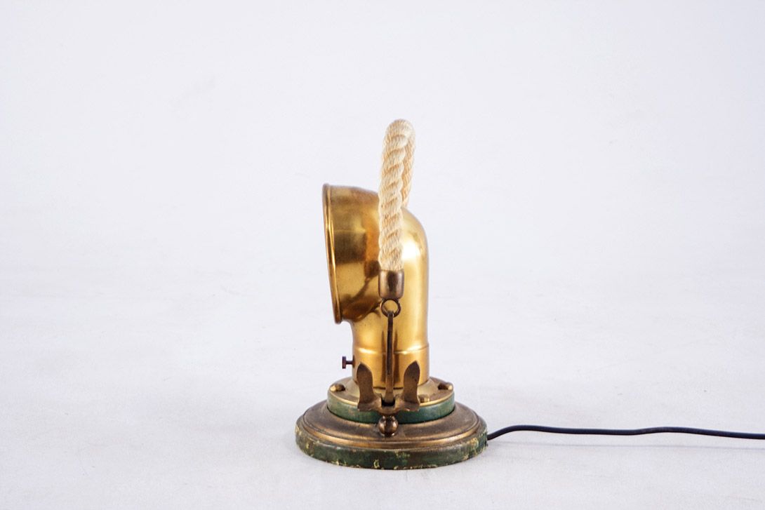 Foto Goat Leather Aldo Tura Lamp h40