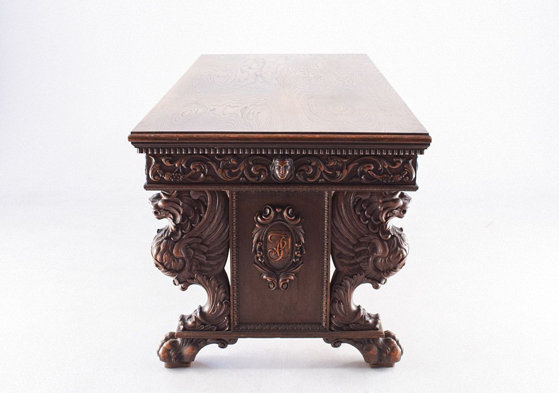 Foto Wilhelminian Landlords Desk Belgium 1885​ h83x180x90 //