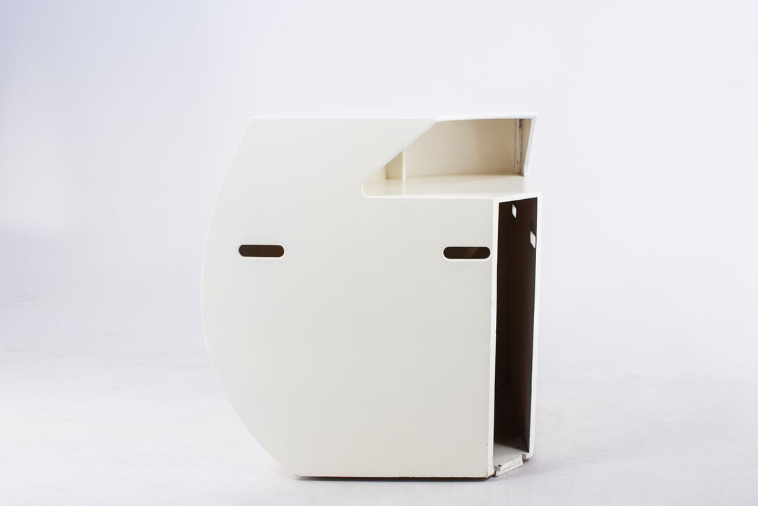 Foto White Glossy Bar Corner h116x127x100