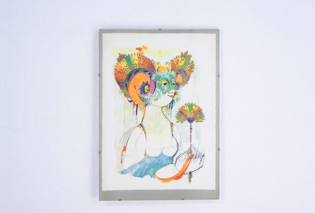 Foto Watercolor Painting of a Woman 1 h70x50 cm 13D6