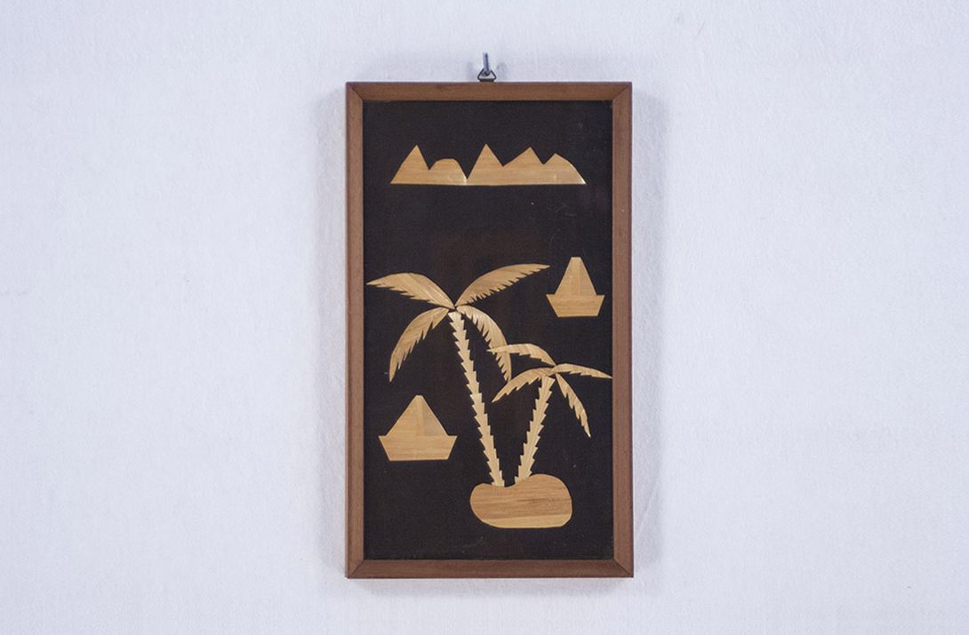 Foto Wooden Cut Out Palm Tree Image h34x20 17C9
