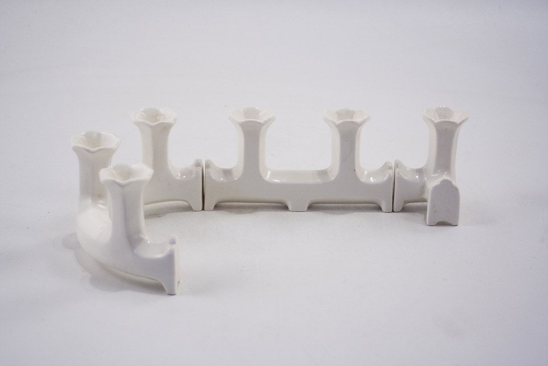 Foto Danish Porcelain Candle Holder Modular