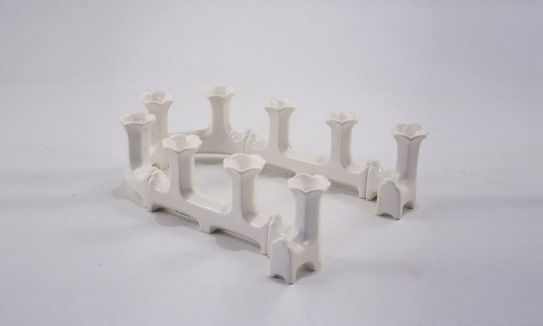 Foto Danish Porcelain Candle Holder Modular