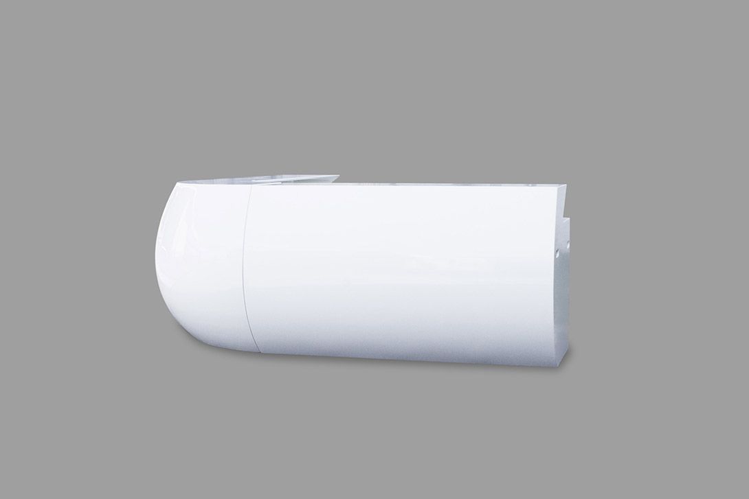 Foto White Glossy Bar Corner h116x127x100