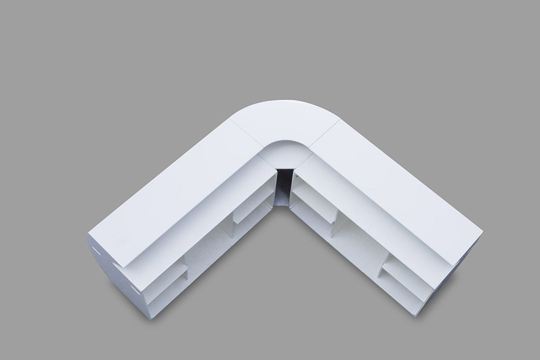 Foto White Glossy Bar Corner h116x127x100