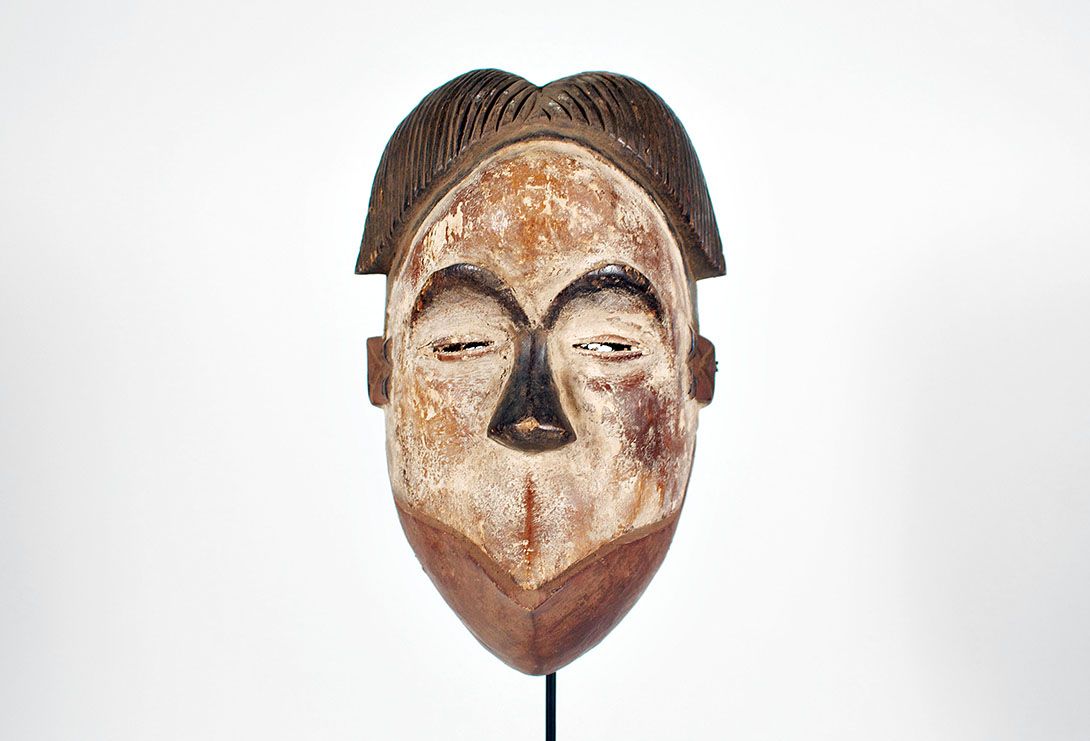 Foto African Mask Senegal 1931 h33x19x4