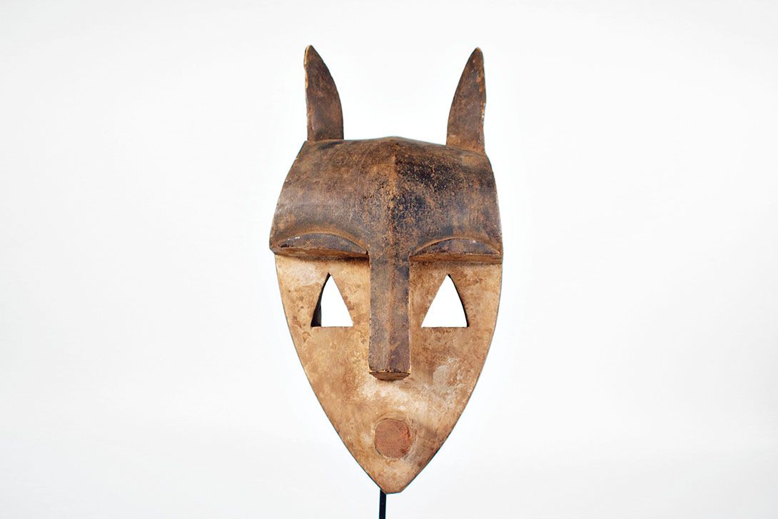 Foto African Mask Horns h35x18x13