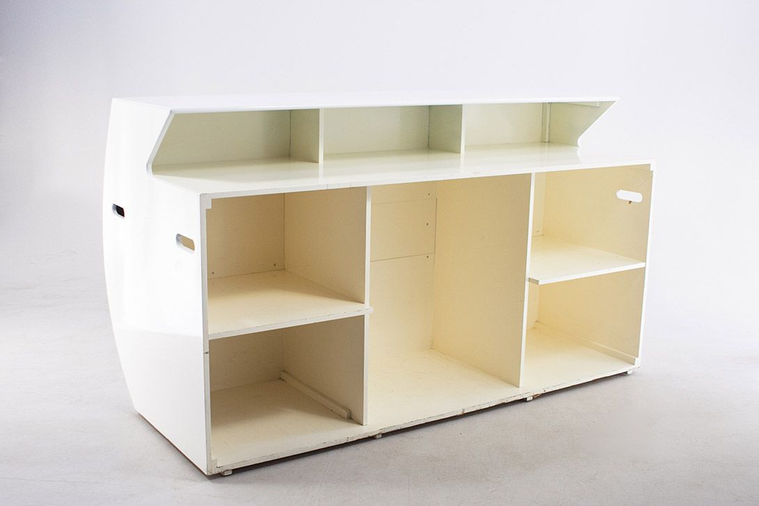 Foto White Glossy Bar ​200cm