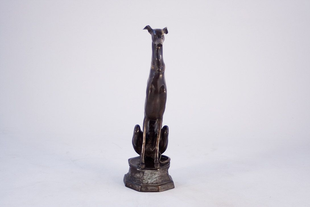 Foto Dog Sculpture Door Keeper Bronze h80x25x25 France 1960 each