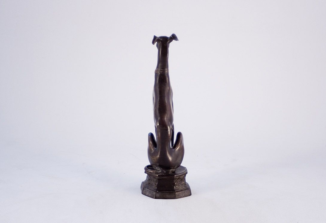 Foto Dog Sculpture Door Keeper Bronze h80x25x25 France 1960 each