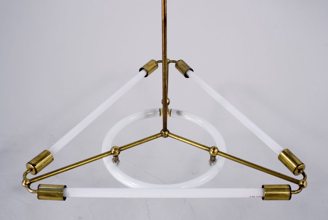 Foto Industrial Art Déco Neon Chandelier Berlin 1930 h190x80