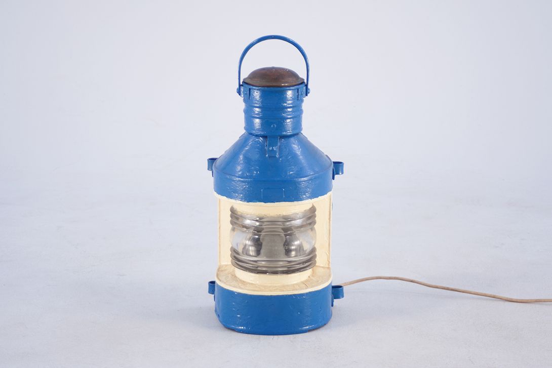 Foto Old Blue Sailor Lamp h50